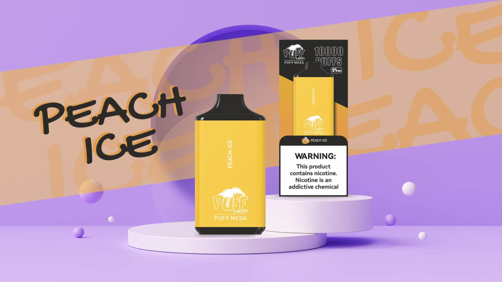 Puff Mega Peach Ice PUFF TECH